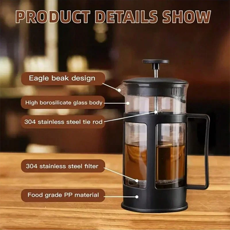 Coffee French Press Pot With F - Coffee Tea Press recension och pris