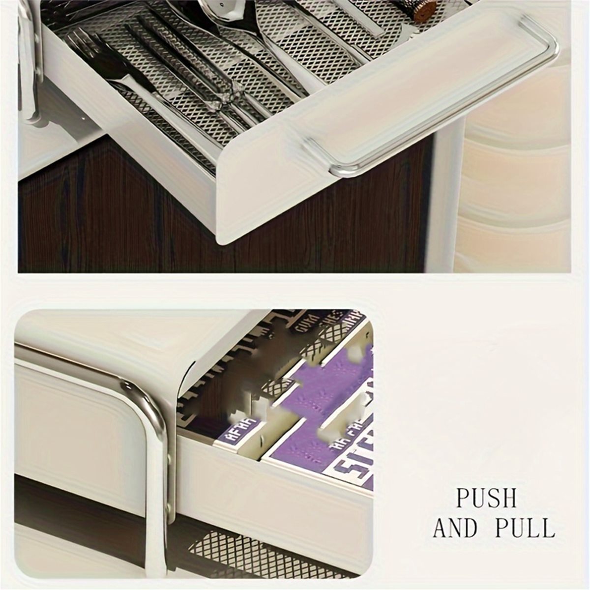 fitfit Elegant Metal Coffee Po - Coffee Tea Drawer Organizer recension och pris