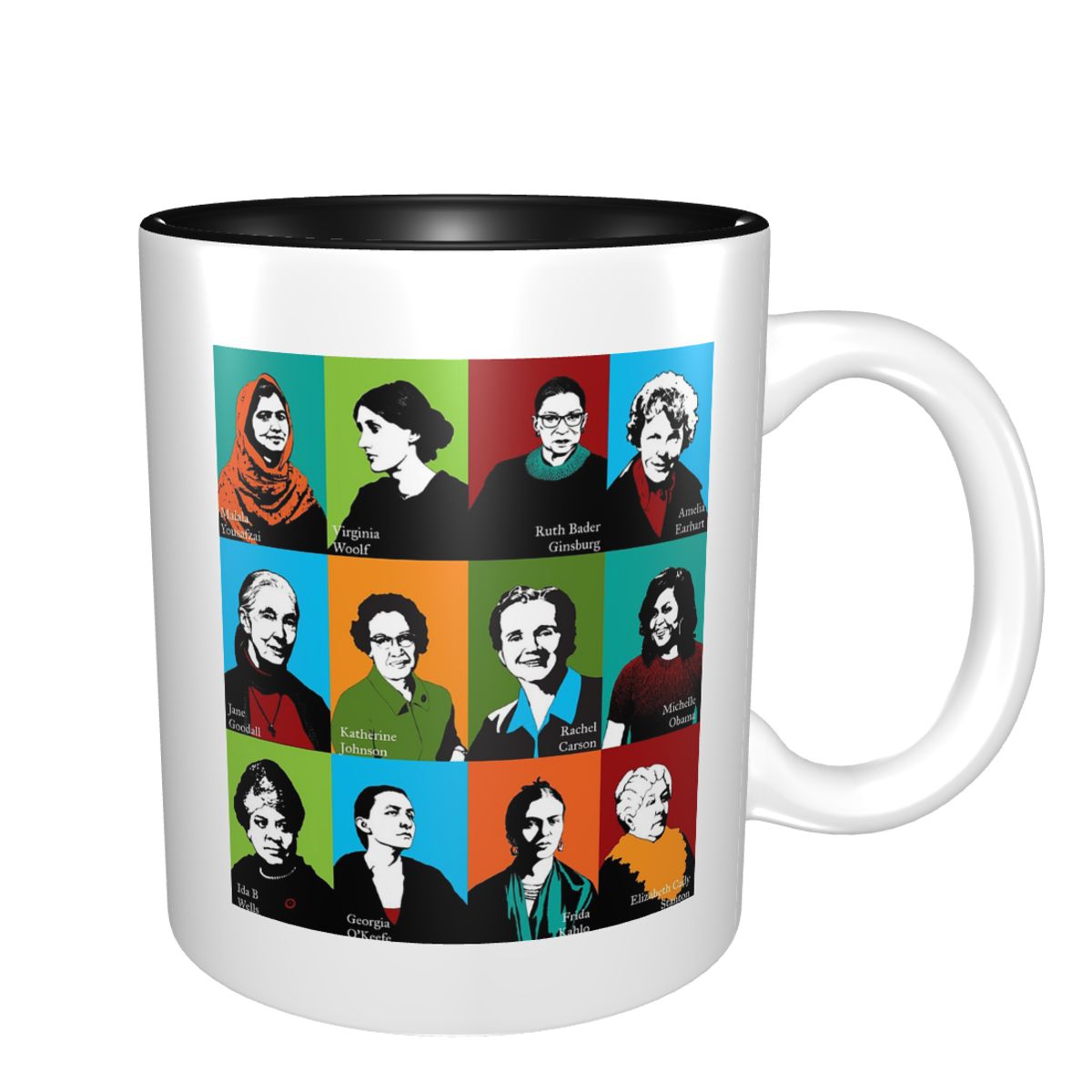 Feminist Icons Mug Funny Ceram - Coffee Tea Icon recension och pris