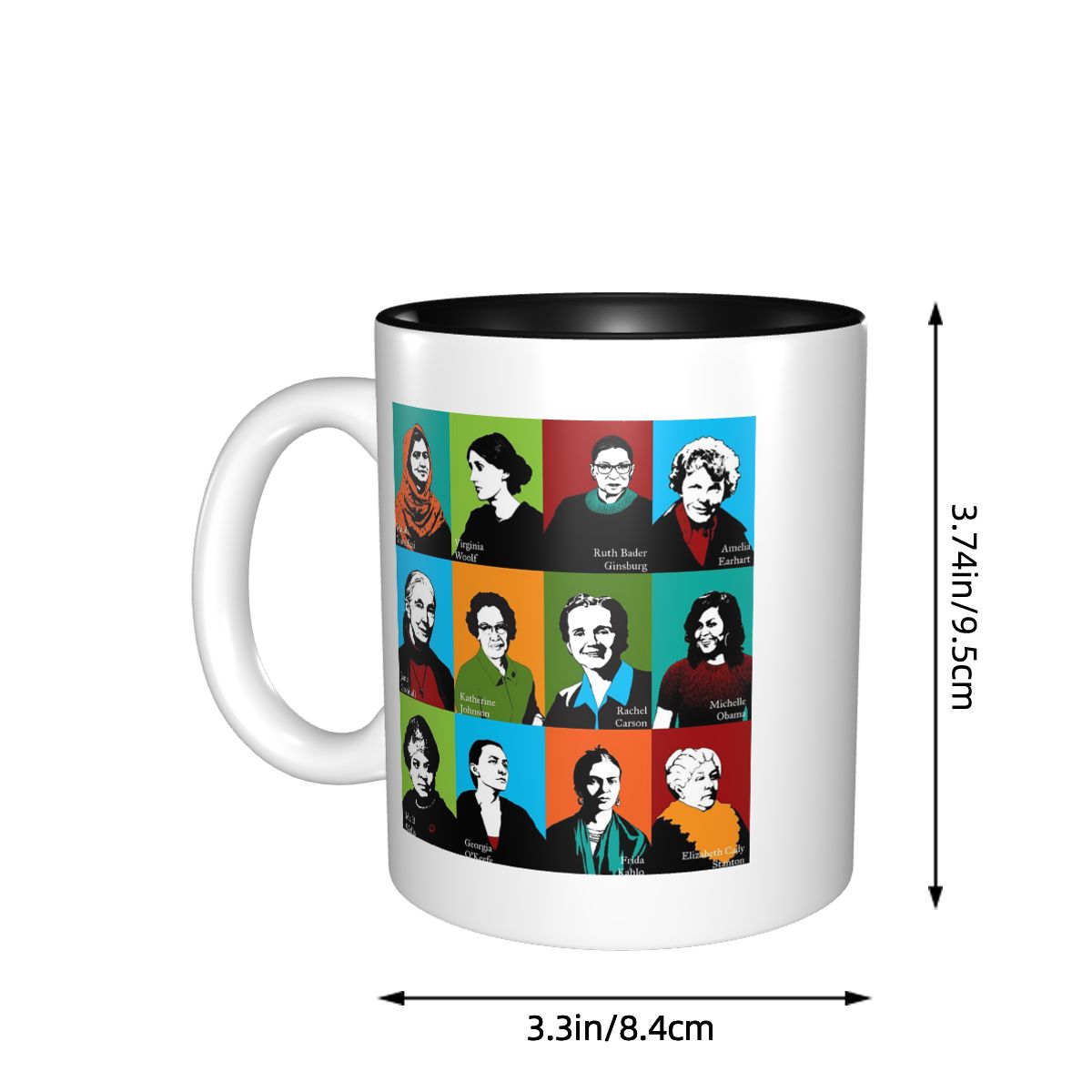Feminist Icons Mug Funny Ceram - Coffee Tea Icon recension och pris