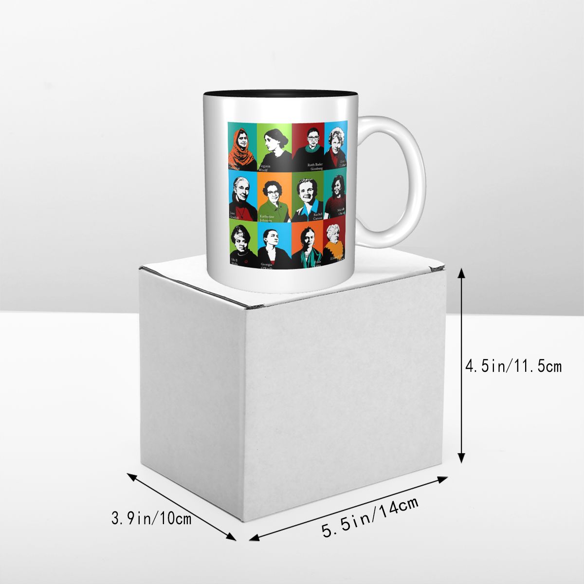 Feminist Icons Mug Funny Ceram - Coffee Tea Icon recension och pris
