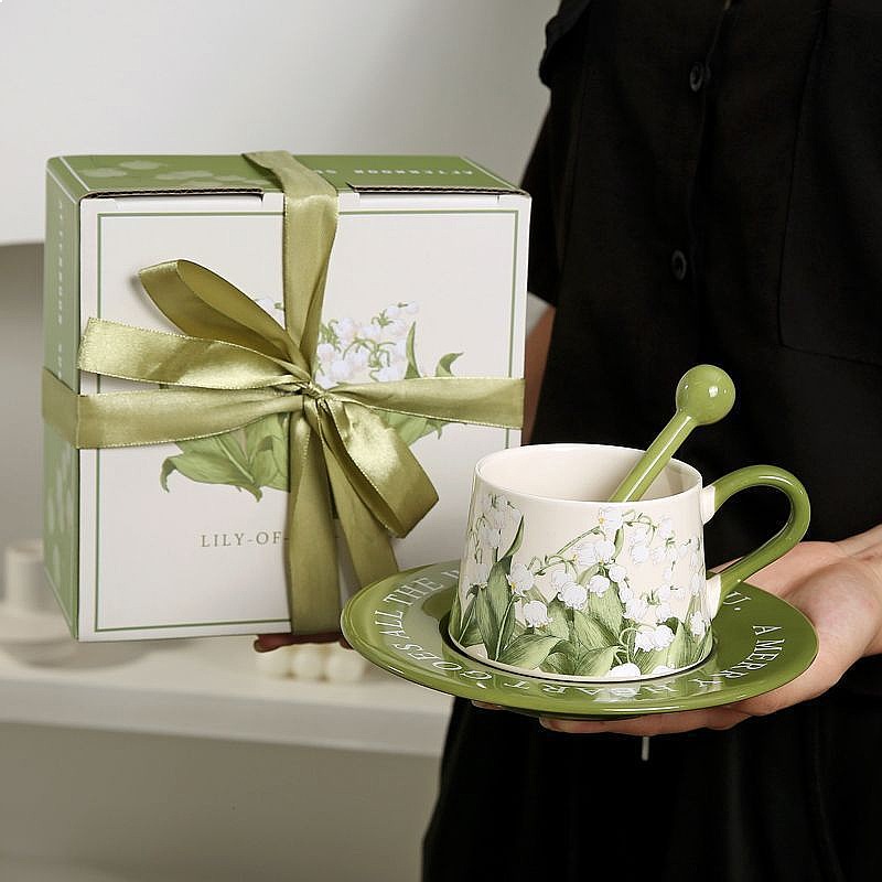 Original Hand Painted Lily of  - Valley Tea And Coffee recension och pris