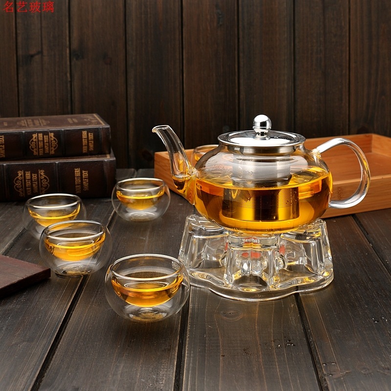 600/800ml Heat Resistant Glass - Coffee Tea Jar Set recension och pris