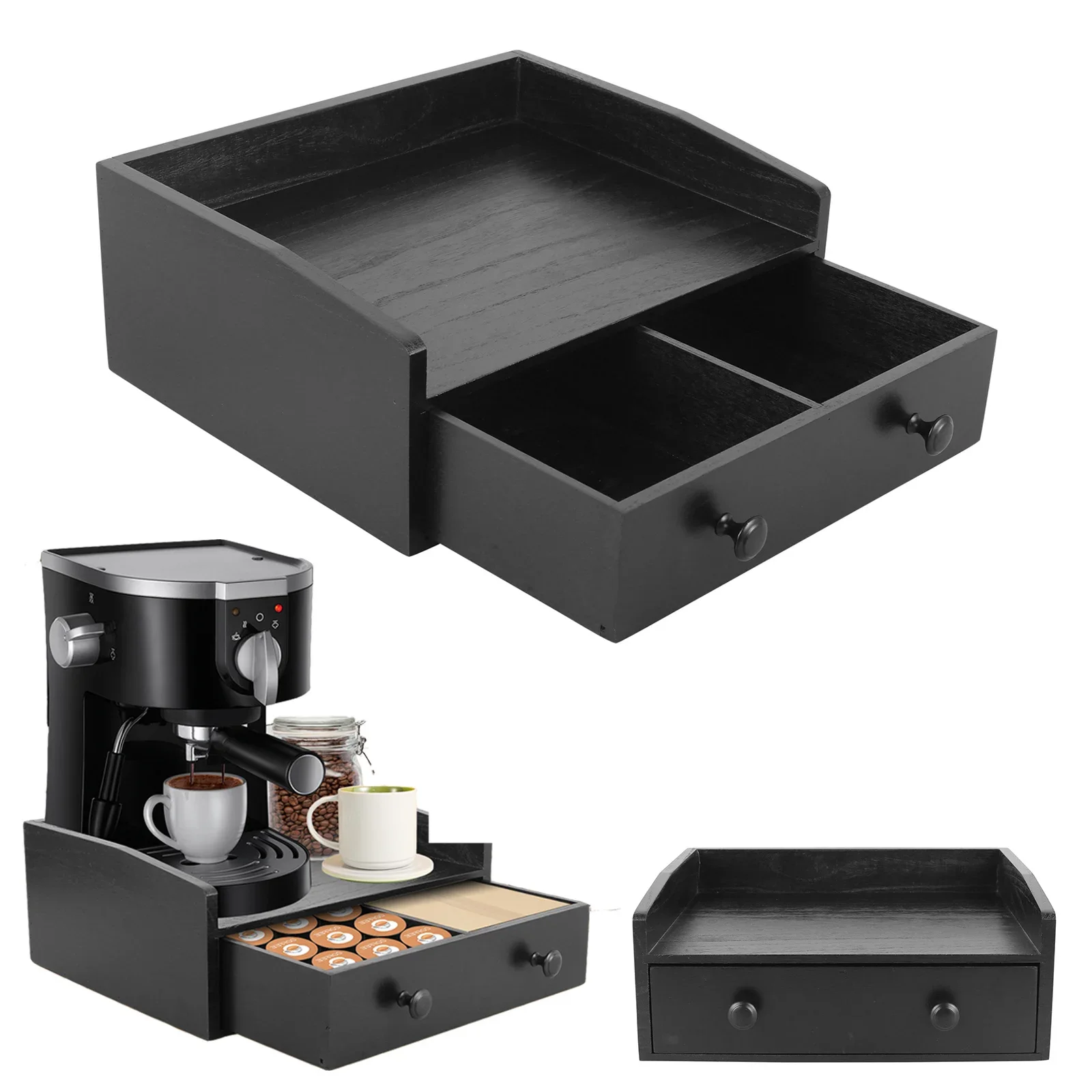 Coffee Machine Base Drawer Woo - Coffee Tea Drawer Organizer recension och pris
