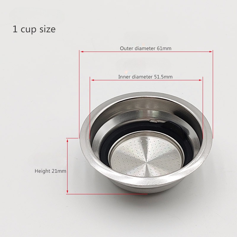 51mm Pressurized Porous Filter - Coffee Tea Press recension och pris