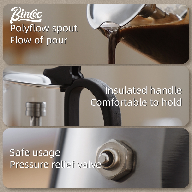 BINCOO Dual-valve Moka Pot Sta - Moka Pot Stove recension och pris