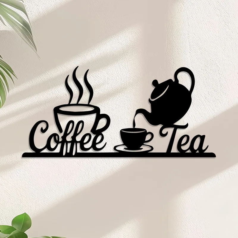 Rustic Metal Coffee & Tea Wall - Coffee Tea Icon recension och pris