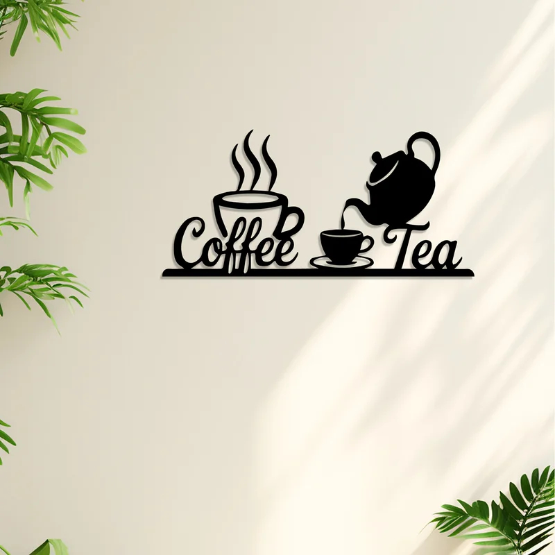 Rustic Metal Coffee & Tea Wall - Coffee Tea Icon recension och pris