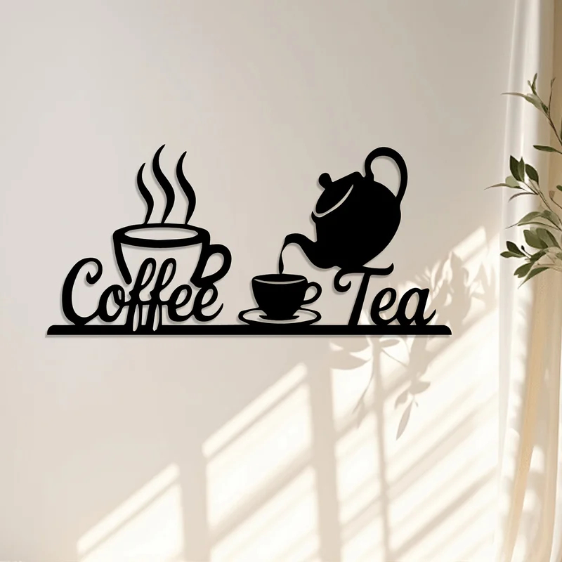 Rustic Metal Coffee & Tea Wall - Coffee Tea Icon recension och pris