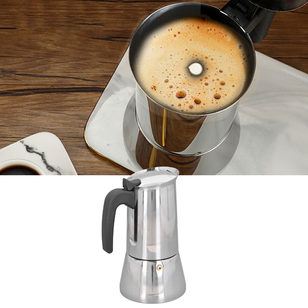 Stainless Steel Moka Pot Large - Moka Pot Stove recension och pris