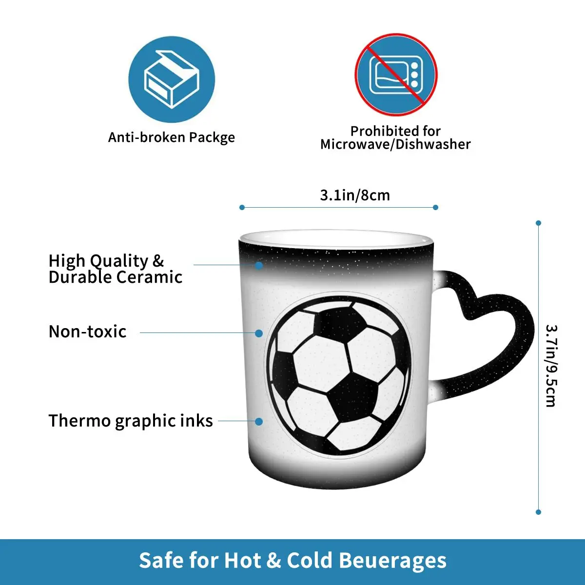 Soccer Ball Football Icon Mug  - Coffee Tea Icon recension och pris