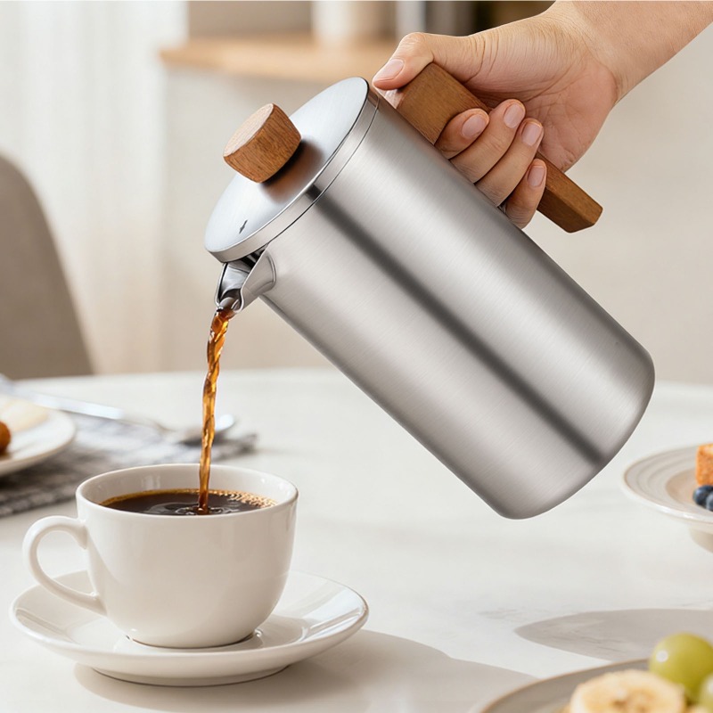 JUSTINLAU 1000ml Stainless Ste - Coffee Tea Press recension och pris