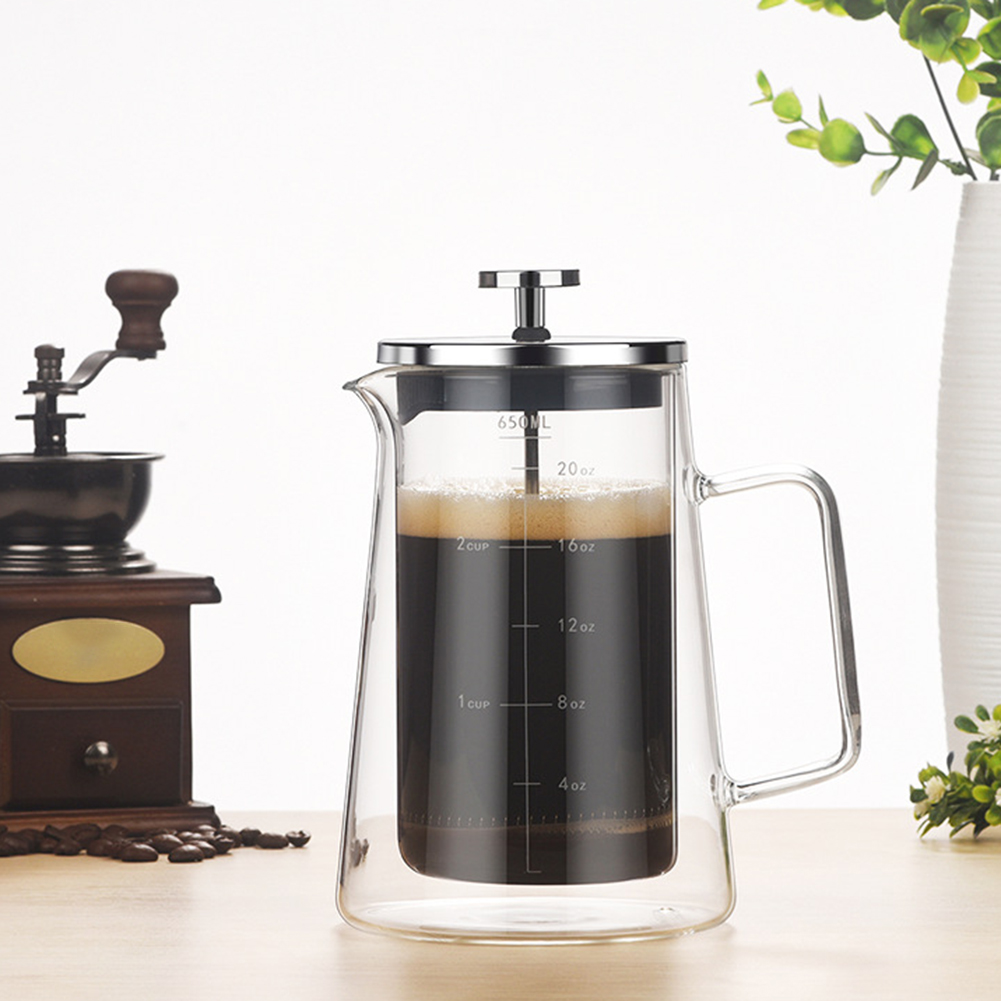 Double Layers French Press Pot - Coffee Tea Press recension och pris
