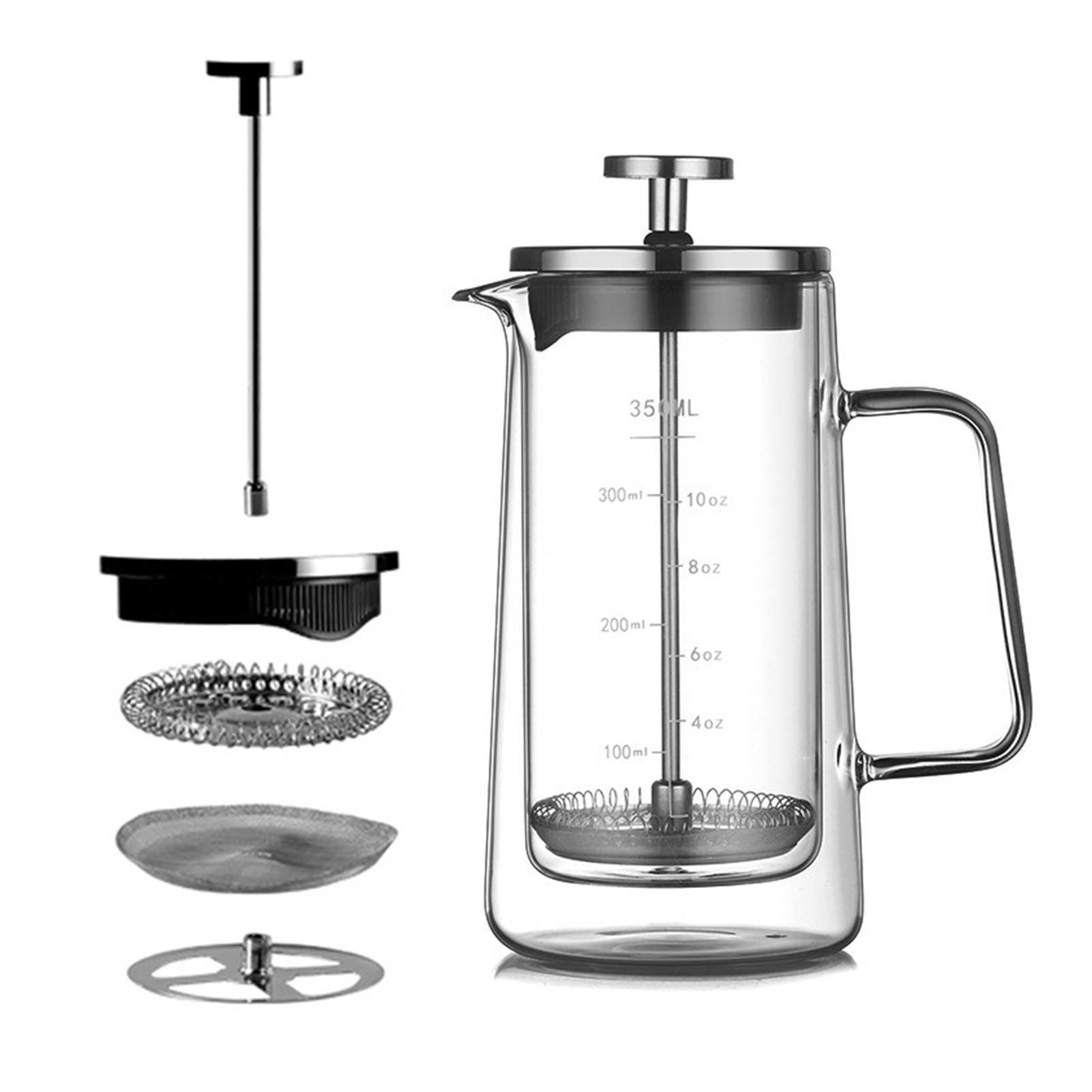 Double Layers French Press Pot - Coffee Tea Press recension och pris