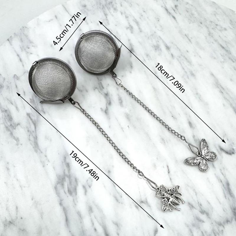 2Pcs Stainless Steel Tea Infus - Coffee Tea Spices recension och pris