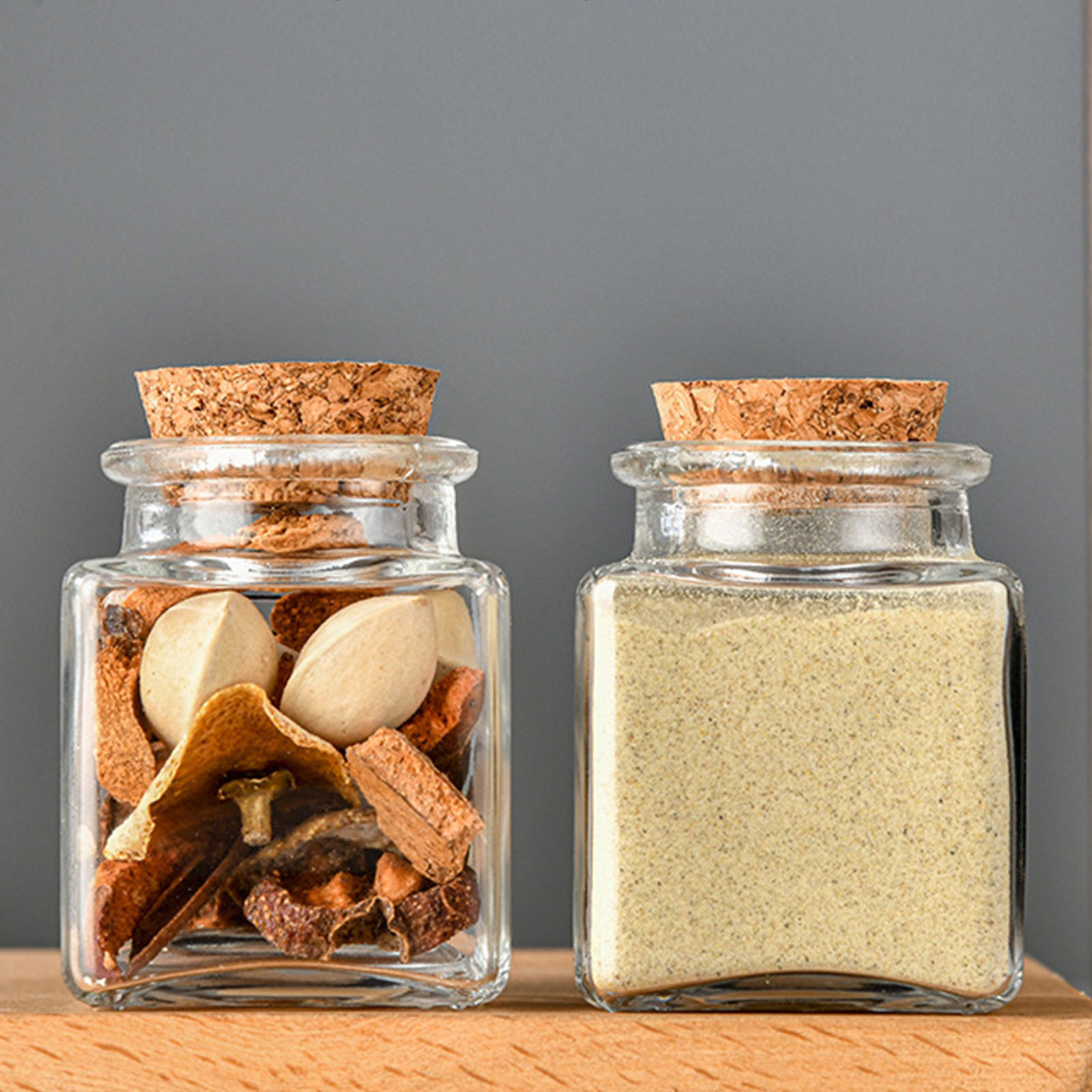 1/5/10Pcs Glass Storage Jars K - Coffee Tea Spices recension och pris