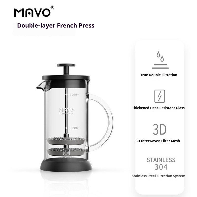 MAVO French Press Coffee Maker - Coffee Tea Press recension och pris