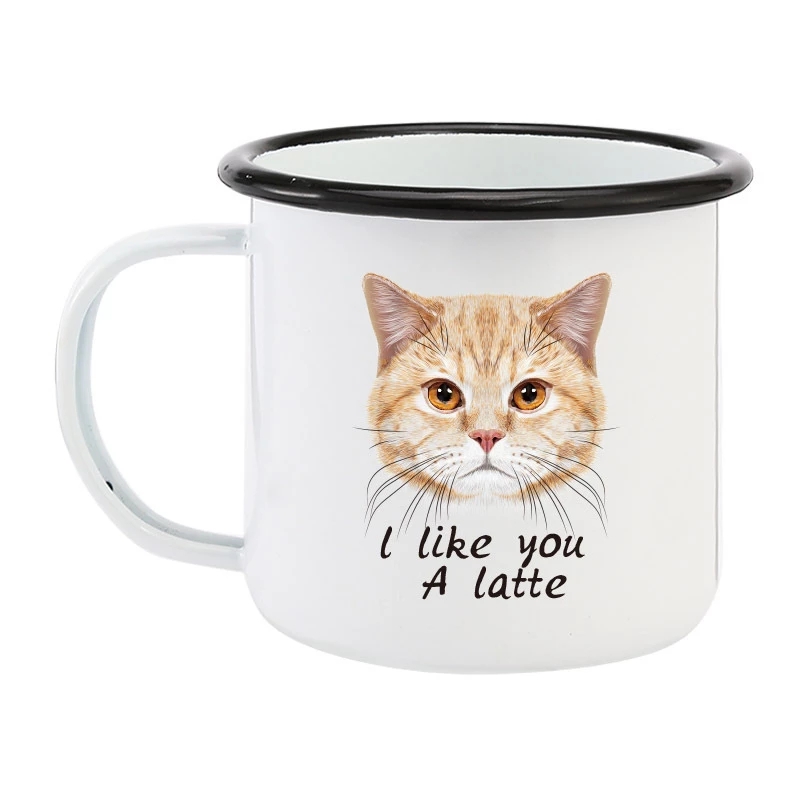 350ML Enamel Coffee Mug DIY LO - Coffee Tea Name recension och pris