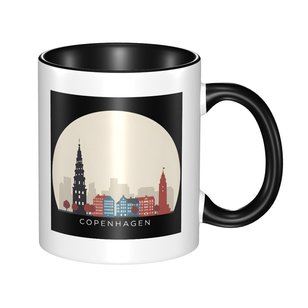 Copenhagen Travel Icon Mug Fun - Coffee Tea Icon recension och pris