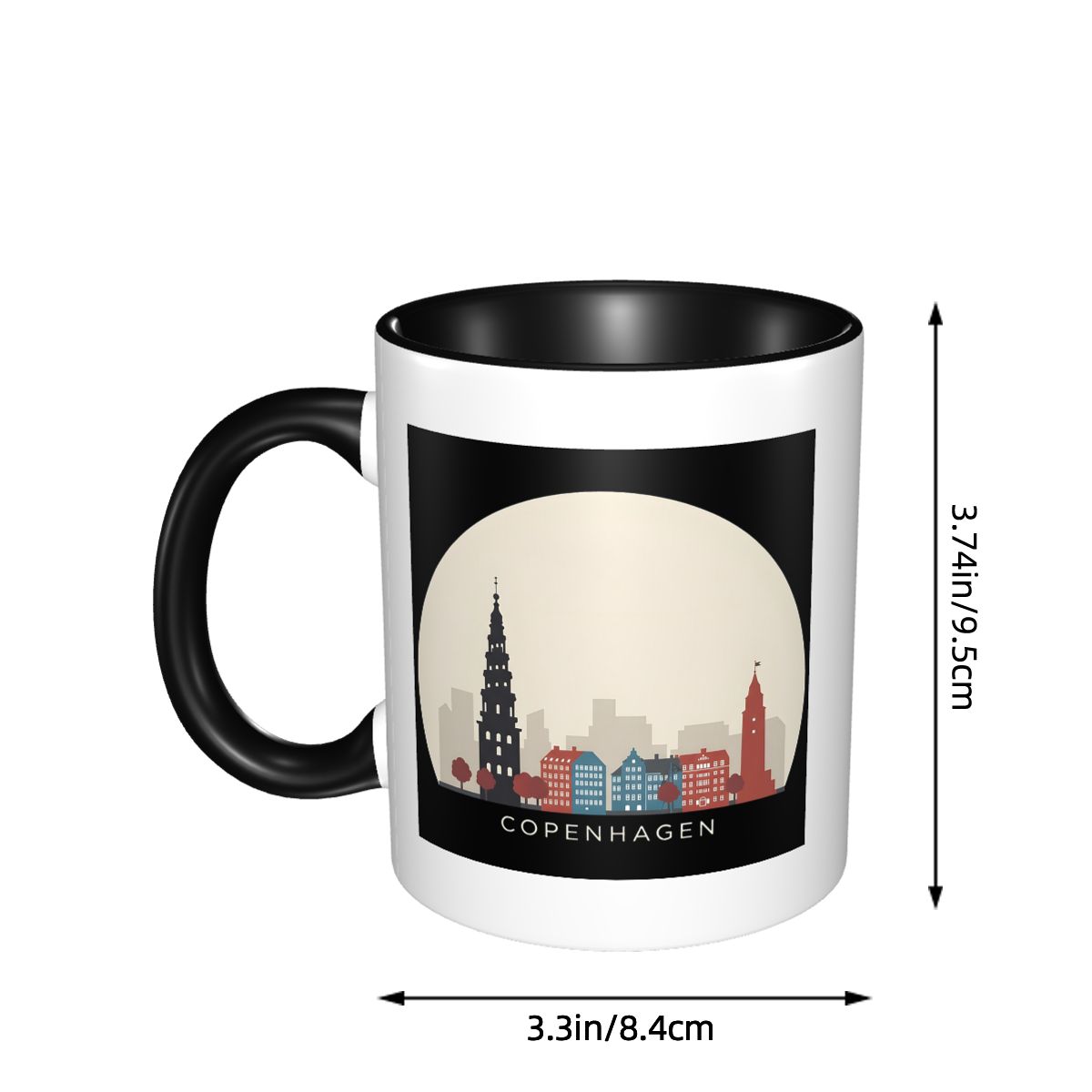 Copenhagen Travel Icon Mug Fun - Coffee Tea Icon recension och pris