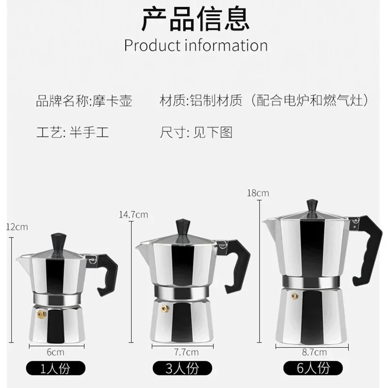 150 300 600 Aluminum Moka Pot  - Moka Pot Stove recension och pris
