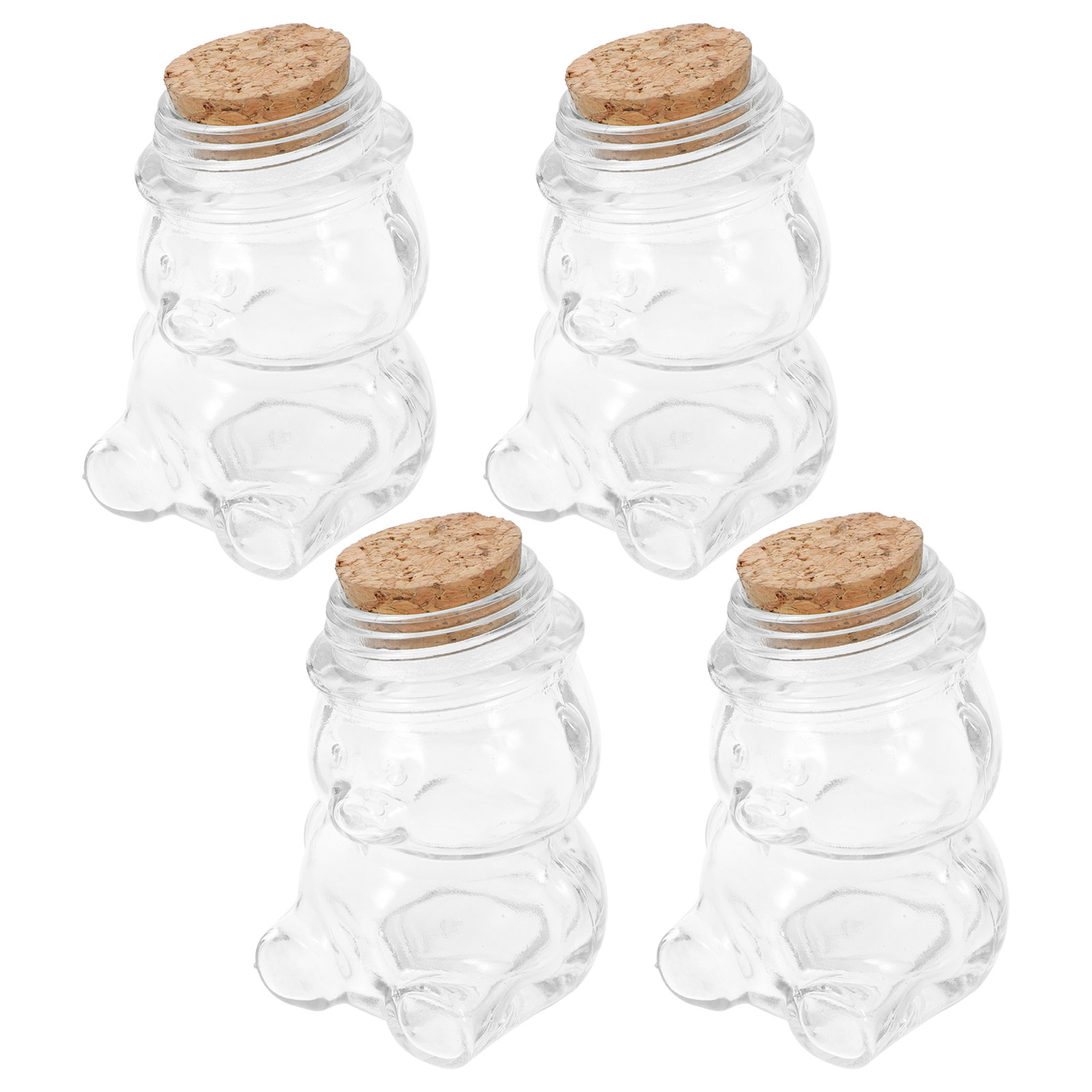 4Pcs Glass Candy Jar Set Trans - Coffee Tea Jar Set recension och pris