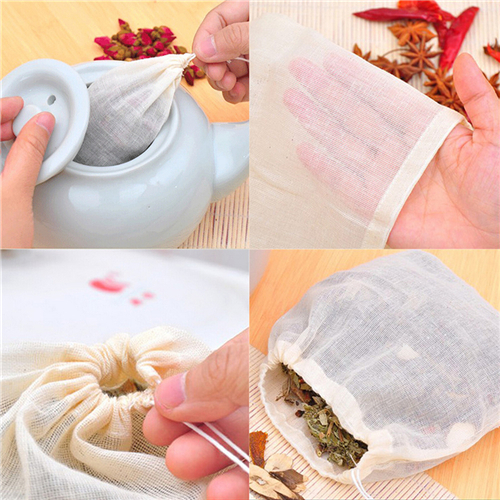 1pc/10Pcs Cotton Tea Bags Musl - Coffee Tea Spices recension och pris