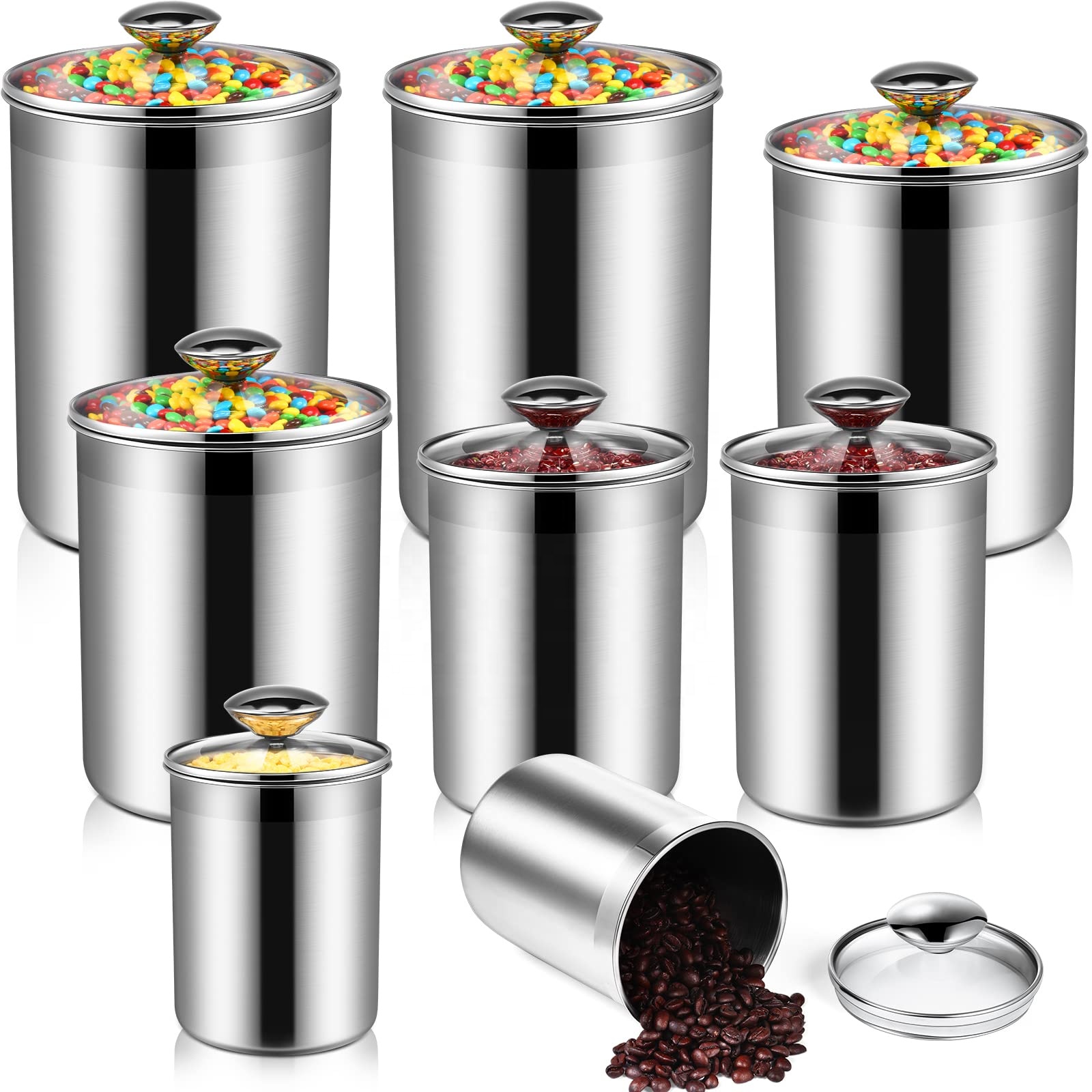 Food Storage Containers Tea Co - Coffee Tea Sugar Canisters recension och pris