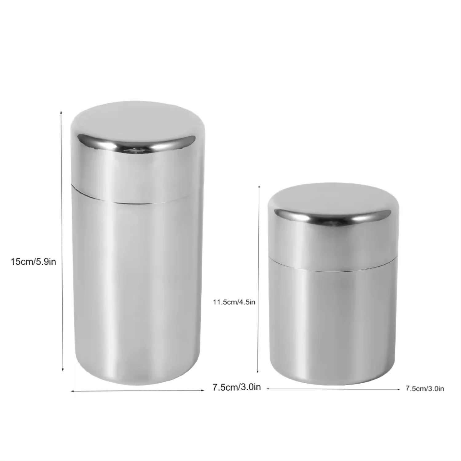 Stainless Steel Tea Leaf Tins  - Coffee Tea Sugar Canisters recension och pris