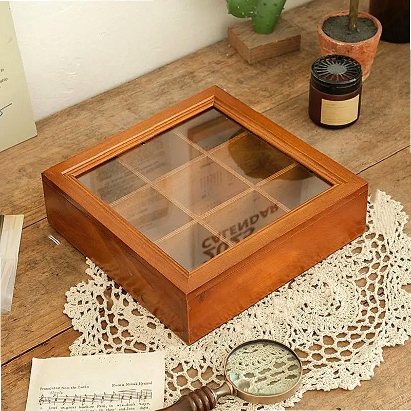 Wood Tea Bag Holder with Drawe - Coffee Tea Drawer Organizer recension och pris
