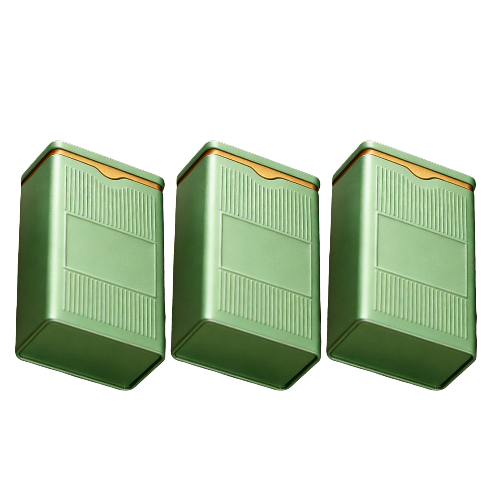 3Pcs Tea Leaf Tin Canisters Ai - Coffee Tea Sugar Canisters recension och pris