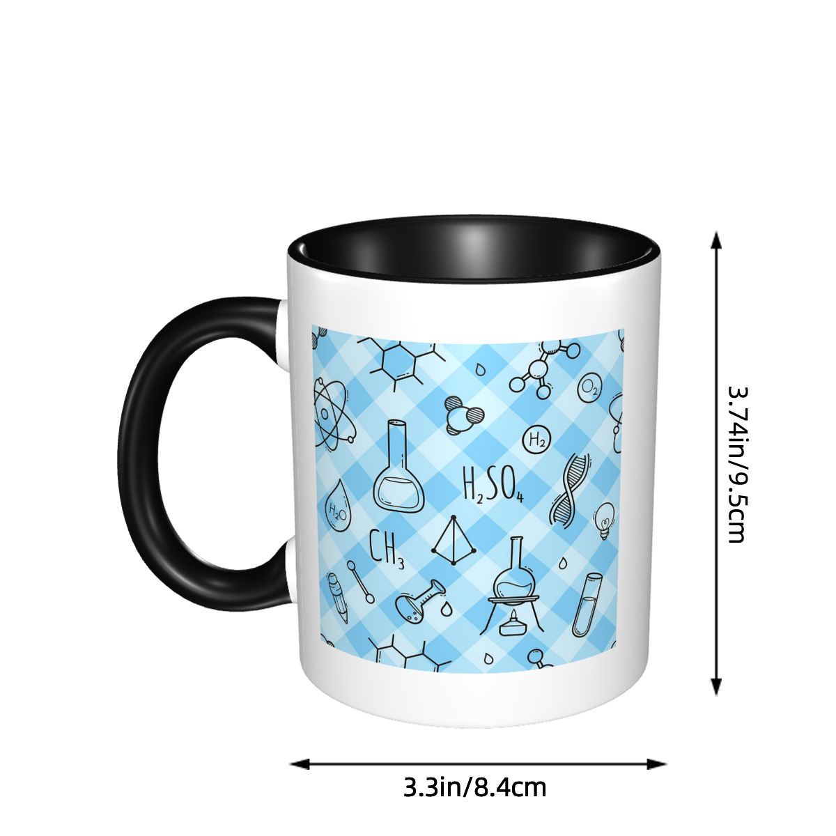 Science Icons Plaid Pattern A  - Coffee Tea Icon recension och pris