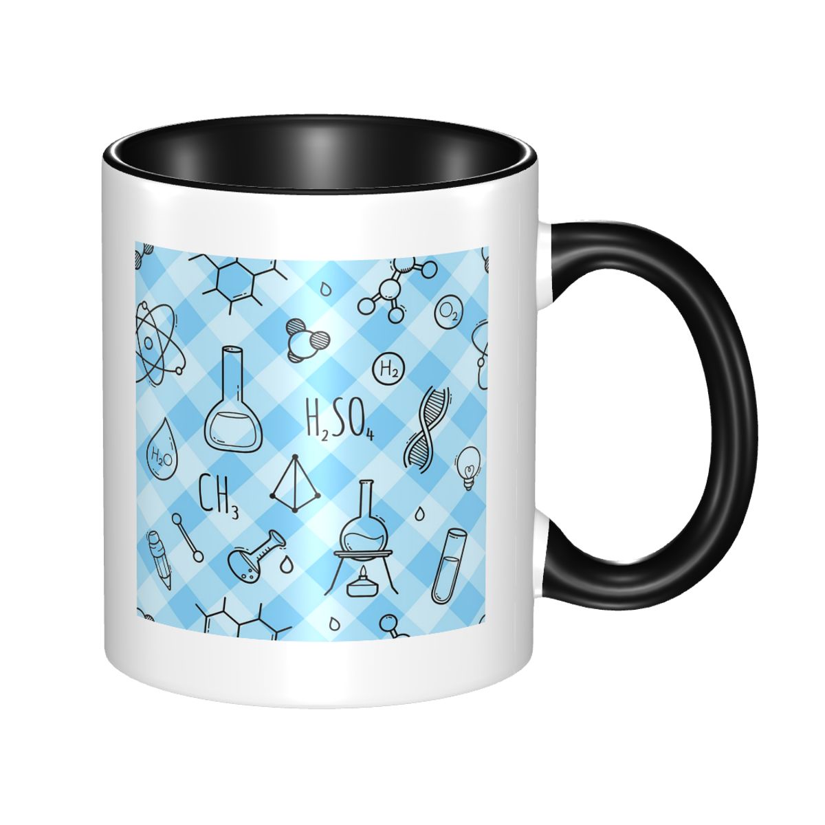 Science Icons Plaid Pattern A  - Coffee Tea Icon recension och pris