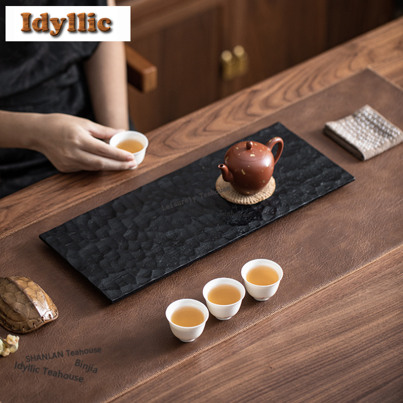 Walnut Wood Carbonized Tea Tra - Coffee Tea Stand recension och pris