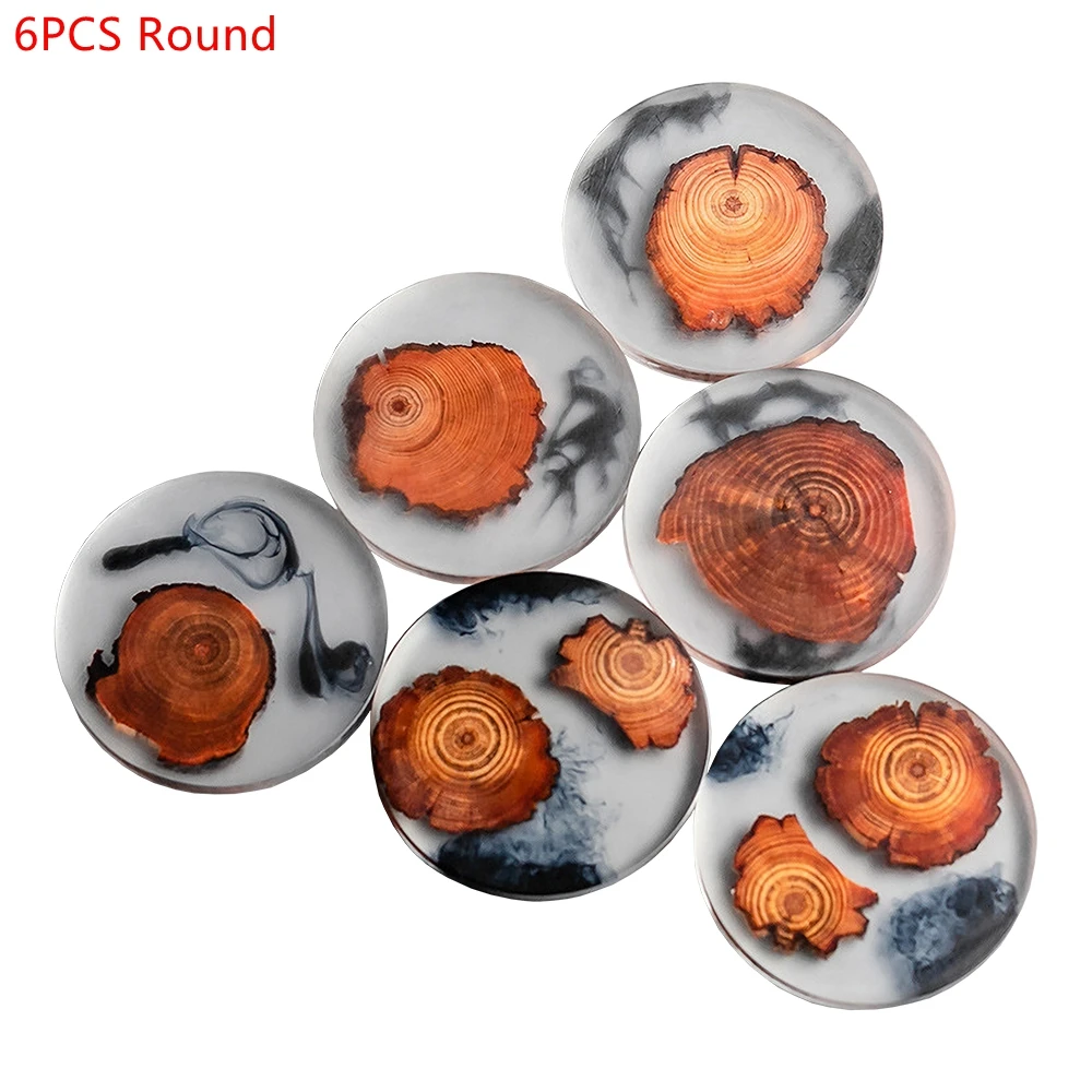 6PCS/Set Resin Pine Coasters H - Coffee And Tea Bar recension och pris