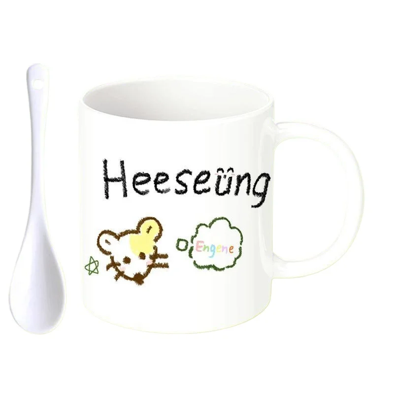 ENHYPENED Lovely Cartoon Perip - Coffee Tea Love recension och pris